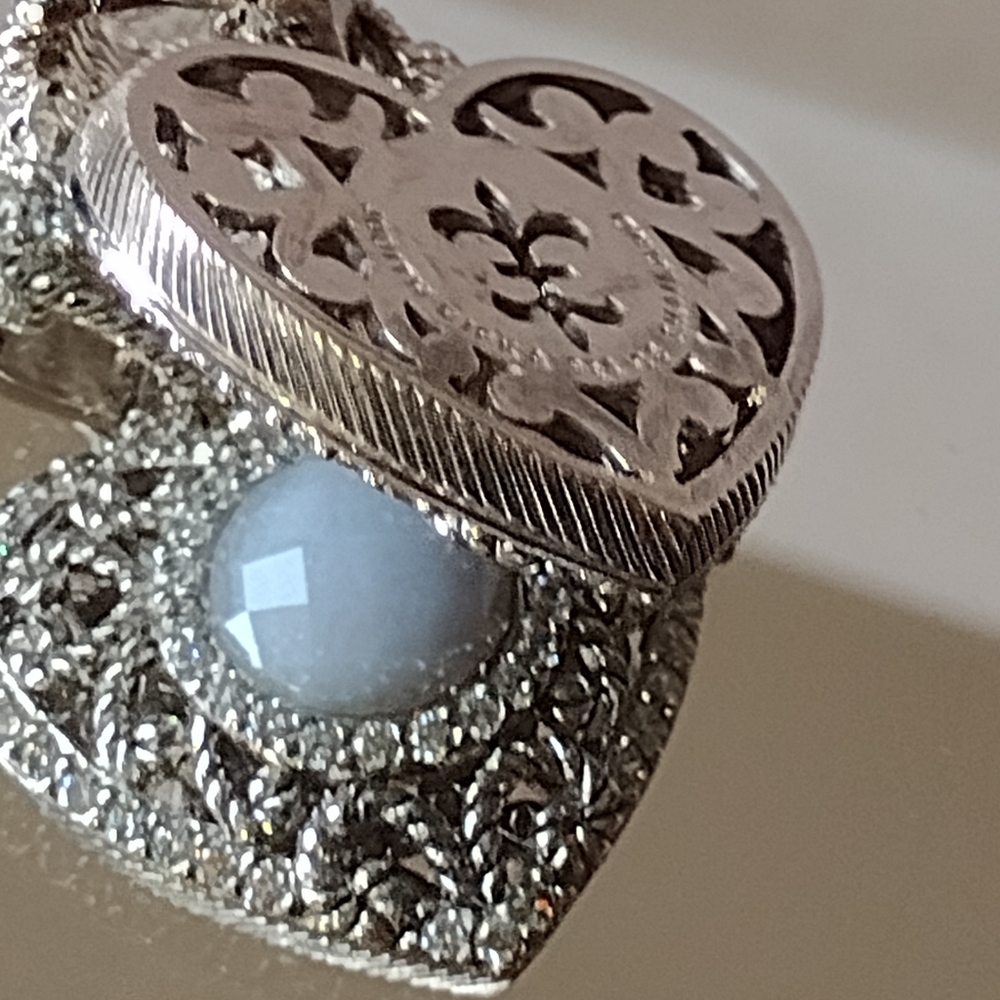 Ripka Reversible Pendant Sterling Diamond Cut Twisted Ours Complimentary
